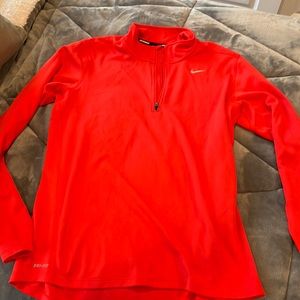 Bright orange Dry-Fit running light jacket/top